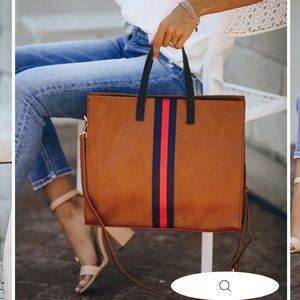 Brown Leather Tote from VICI Collection - Excellent condition!